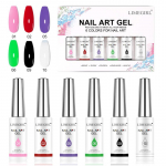 Limegirl Nail Art Gel Polish Kit Soak Off UV/LED Semi Permanent Ink Color Varnish Gel Nail Polish Lacquer Salon Painting Designs
