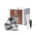 [i Cafilas][YN01] Kapsli muunduri filtri korduvkasutatav kohvipadi adapter roostevabast terasest Nespresso Vertuoline masina jaoks VERTUOLINE DE'LONGHI ENV135 1 Capsule h&otilde;be
