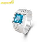 SACE GEMS Luksuslik vasesulamist tsirkoon kihlas&otilde;rmus meeste ehe kingitus 6