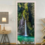 Mere rannaukse kaunistuskleebised Magamistoa Sissep&auml;&auml;s Poiste T&uuml;drukute Tuba 3D-tapeet Looduslik maastik Isekleepuvad koduseina kleebised bedroom door mural