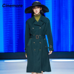 Cinemore 2022 Kevad-s&uuml;gis Naiste Treeningmantel vabaaja v&ouml;&ouml;ga v&auml;lisriided, mood Kahe rinnaga tuulejakk Femme jope Topid c S khaki
