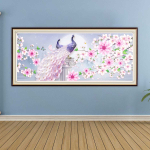 5D teemantmaaling paabulinnu t&auml;isring puur DIY lilled teemanttikandid loomad mosaiigid kivist kunsti kodukaunistus Full Round 20x50CM