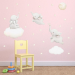 Uued koomiksit&auml;hed Pilveseina elevantkleebis P&otilde;hjamaade stiilis lasteaia seinakleebised S&auml;ravad t&auml;hed Magamistoa lapsed