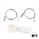 BWR1152 Tagumine parempoolne elektriline kolmnurkse akna t&otilde;stukite remondikomplekt A4 S4 B6 B7 8H7 8HE 2002-2009 2-ukselisele kabrioletile 8H0839398