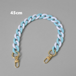 Uus moodne naise k&auml;ekoti aksessuaaride kett, eemaldatav, valge sinine kotirihm Naiste &otilde;lgvaigust armas telefoni&uuml;mbris kett 45CM sinine