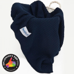 Bellochi bamboo blanket blue marino, 100x80 cm, blue