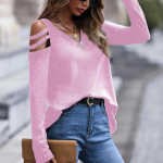 S&uuml;gis- ja talvine naiste &otilde;lgadeta t&otilde;mblukk, pikkade varrukatega T-s&auml;rk S