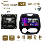 Renault Captur Clio Samsung QM3 2011&ndash;2020 autoautodele Android Carplay IPS DSP HU WIFI GPS-navigatsiooniseadmele, 2din peakomplekt 2+32GB 2+32GB,AT