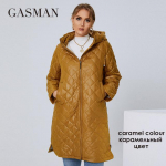 GASMAN 2021 Naiste s&uuml;gistalve jope Mood XL-5XL pikk High street park Karvane vooder kvaliteetne Br&auml;ndi mantel naine 81121 XL kollane