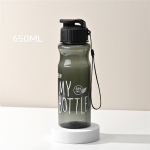 650 ml veetass sport veepudel, paar veetassi, plastikust kaasaskantav veemahuti kukkumisvastane v&auml;lik&ouml;is veepudeli kinkekruus 650ml