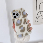 Moskado Fashion Leopard Print Pattern Plush telefoni&uuml;mbris iPhone'ile 14 11 12 13 Pro Max Xr Xs Max 7 8 14plus Soft Tpu tagakaas For iPhone 8 Plus