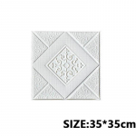 1/5/10 tk 35 * 35 cm tapeet telliskivi 3D seinakleebis vaht isekleepuv DIY elutoa sisekujundus veekindel paber 1Pcs 35*35cm valge
