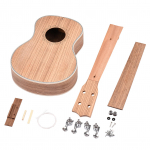 26-tolline Ukulele DIY komplekt Tenor Ukelele 4 keelne Hawaii kitarri isetegemise komplekt Sebra puitpaneel Rosewood 26 Inch kollane
