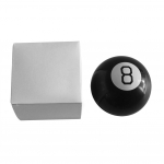 Black Eight Ball Retro Edition j&otilde;ulupeo m&auml;nguasjad Prophecy Ball 10x10x10cm valge/must