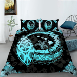Home Turtle Print voodipesukomplekt Tekikate Padjakate Kodune voodipesukomplekt AU/EL/USA t&auml;issuuruses &uuml;he-/kaheinimesevoodi Kodukaunistus Baby 100x135cm
