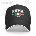 Pesapallim&uuml;ts Itaalia EST.1946 Roma Capital Unisex WoUnisex Unisex Hip Hop Sandwich Caps Snapback golfim&uuml;tsi kalap&uuml;&uuml;k One Size