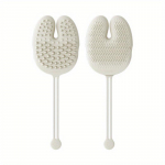 Kassi kahepoolsed karvaeemaldusharjad lemmikloomade silikoonkindad kassivannihari M(1PCS)