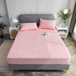 Veekindel puuvillane voodikate Pehme nahas&otilde;bralik kate voodi jaoks, t&auml;ism&auml;hisega, libisemiskindel voodikate elastse linaga voodilinaga 180x200cm