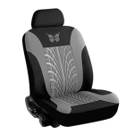 Butterfly autoistmekatete komplekt Universaalse rehvij&auml;lje detaili mustriga automaatse istmekaitse kate v&auml;listingimustes kasutatavate autode interj&ouml;&ouml;ri jaoks 1 Set-Grey gray
