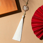 1 tk v&otilde;tmehoidja pol&uuml;ester v&otilde;lusid tutihelmed virsiku&otilde;ie tuti ripats, tuhat lehte