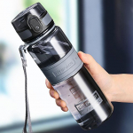 1L 1,5L 2L Fitness Sports Veepudel Suure mahutavusega keskkonnas&otilde;bralikust plastist kaasaskantav lekkekindel shaker puuviljajoogipudel BPA-vaba 1000ml