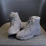 Uued talvepl&uuml;&uuml;sist paksendatud soojad puuvillased kingad, paksu tallaga Martini saapad naistele 40 must