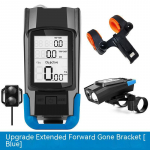 3-&uuml;hes rattakompuuter LED-USB-laetava jalgrattavalgustiga veekindel jalgratta sarve spidomeetri jalgrattalamp MTB maanteeratta jaoks