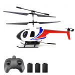 Kaugjuhtimispuldiga helikopteri 480P kaamera 2,4 GHz kaugjuhtimispuldiga drooni g&uuml;roskoobi stabiliseerimine &uuml;he nupuga 480P camera-3 battery valge