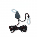 Rihmarattaga n&ouml;&ouml;r kerge p&otilde;rkega trossi riidepuu matkamiseks paeltelgi Reguleeritav k&ouml;is fikseeritud pandlaga tuulek&ouml;is matkariist must