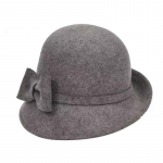 Ema kingitus naistele talvine 100% villane vildist Cloche m&uuml;tsid Daami elegantsed &uuml;lesp&ouml;&ouml;ratavad &auml;&auml;rega Bowknot Fedora m&uuml;tsid 54-58cm