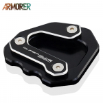 Motorcycle Accessories For KTM  1290 super duke r SDR Foot Side Stand Pad Plate Kickstand Support Extension 2014 2015 2016 with logo Black
