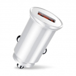 Kiirlaadija Mini USB autolaadija mobiiltelefoni tahvelarvuti GPS autolaadija USB autotelefoni laadija adapter autos iPhone'i jaoks Samsung 1Jack  Charger valge