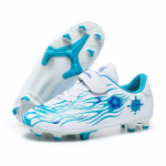 28-39 Laste jalgpallisaapad PVC libisemisvastased TF Merry Stick Botter poiste jalgpallisaapad 30 valge/sinine