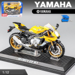 1/12 Skaalaga Yamaha YZF-R1 Diecast mootorratta mudelm&auml;nguasi lastele V&auml;ikelastele poistele T&uuml;drukutele Kingikogu 1/12-17x10cm