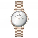 Westari profiiliga roostevabast terasest h&otilde;bedane sihverplaadiga kvarts 50218PPN607 meeste k&auml;ekell