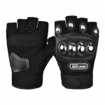 Unisex Fighting Gloves Kinnituslint Nahka puudutav Kaitske k&auml;si must