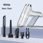 13000Pa juhtmeta autotolmuimeja, tugeva imemisega k&auml;eshoitav mini kaasaskantav tolmuimeja auto koduseks lauaarvuti lemmikloomade puhastamiseks valge