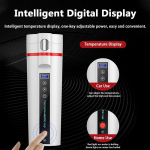 450 ml 220 V kaasaskantav autosoojendustass elektriline kuumutusvee tass LCD-ekraaniga veekeetja kohv tee piim 304 roostevaba teras Car must