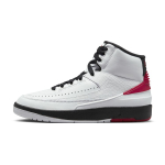 Air Jordan 2 Retro GS Chicago 2022 Laste tossud Valge Must Varsity-Punane DX2591-106 37.5 white