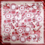 Kvaliteetsed luksuslikud siidist sallid peapael Sallid kaelasall naistele kett siidist sall naiste dekoratiivne sall 90*90cm punane