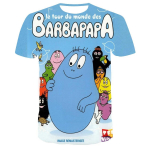 Laste suvine multifilm Barbapapa 3D Prindiga l&uuml;hikeste varrukatega T-s&auml;rgid Tublid t&uuml;drukud vabaaja hingavad T-s&auml;rgid Laste ilusad riided 110