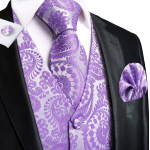Hi-Tie Tuxedo vest meestele, &uuml;likond, vest kaelaside, taskur&auml;tik, mansetin&ouml;&ouml;bid pulma&auml;ri jaoks L
