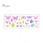 1 leht V&auml;rvilised liblikad Seinakleebis Isekleepuv veekindel PVC eemaldatav elutuba Lastele T&uuml;drukutele Magamistoa kaunistus Seinakunsti kleebis Butterfly