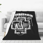 R-Rammstein Music Flanell Tekid Heavy Metal Rock Soe Pehme Voodiriide elutuppa Telkimisvoodikate Diivanvoodi kate 30*40in