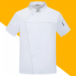 K&ouml;&ouml;kkokk jakk Vormiriietus l&uuml;hikeste varrukatega kokariided Toitlustus Mantlid T&ouml;&ouml;riided XXXXL valge