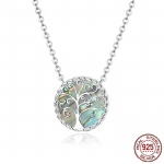 S925 Sterling h&otilde;bedast ripats Kaelakee Doctor Tree of Life h&otilde;bedast kaelakeed Tervisespetsialist Kingitus naistele Ehted
