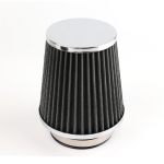 Autotarvikud 3  76 mm j&otilde;udlusega suure vooluga k&uuml;lma &otilde;hu sisselaskefilter Racing Sport Power Kuivfiltrid Koonus h&otilde;bepunane universaalne asendus punane