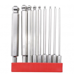 9 tk 50/75/100 mm magnetilise sf&auml;&auml;rilise kuulpeaga kuuskant kruvikeeraja puuriterade komplekt 50mm