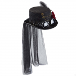 Must gooti silindrim&uuml;ts Halloweeni kost&uuml;&uuml;m Steampunk kaitseprillid, stiil D