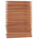 55 t&uuml;kki 2,0&ndash;5,0 mm kahe terava otsaga karboniseeritud bambusest kudumiskomplekt